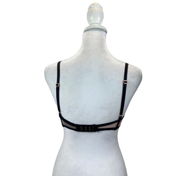 Victoria’s Secret Plunge Padded Pink and Black Push Up Bra Size 32C - Picture 14 of 14